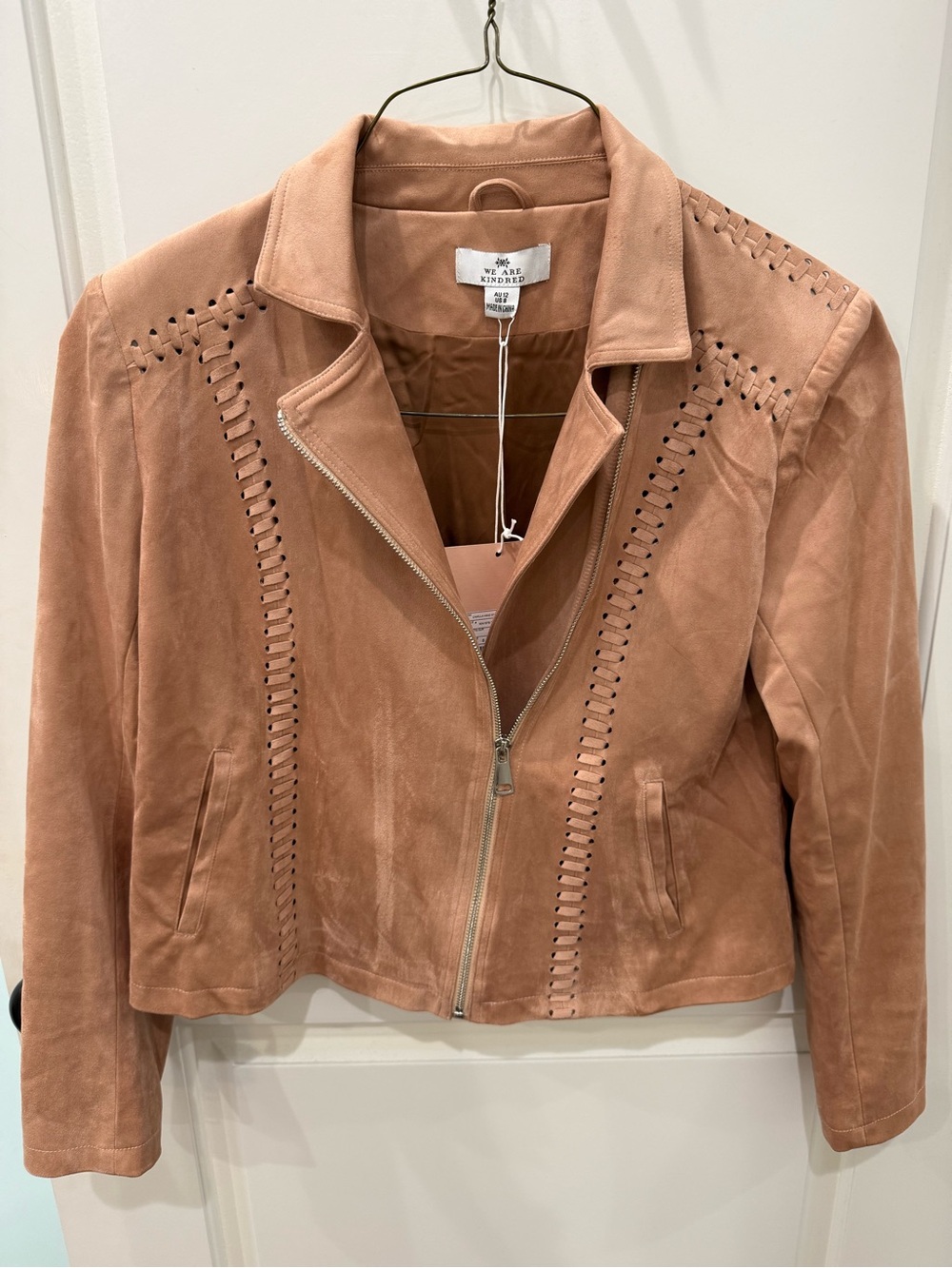 We Are Kindred Camilla Hand Stitched Biker Jacket - Picture 1 of 4